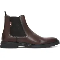 BOSS per uomo. 50552527 Stivaletti in Pelle Chelsea marrone (40), Basso, Nessuno, Casual