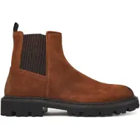 BOSS per uomo. 50552572 Stivaletti Chelsea in pelle marrone Julyo (43), Basso, Nessuno, Classico