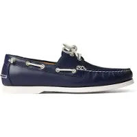 Ralph Lauren Ftw per uomo. 803932995001 Scarpe da barca in pelle blu navy Merton (44), Basso, Stringhe, Casual