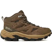 Jack Wolfskin Women's Vojo Tour Texapore Mid Scarpe da trekking Donna (37,5, marrone/beige)