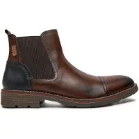 Pikolinos per uomo. M2M-8022C1 Stivaletti in pelle marrone York (45), Basso, Cerniera, Casual