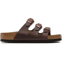 Birkenstock Women's Florida Soft Footbed Leather Oiled Sandali Donna (36 - Regular, marrone)