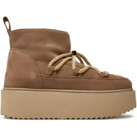 INUIKII per donna. 1001.006.0012 Stivali in Pelle Classic Low Platform beige (41), 3 a 5cm, Stringhe, Casual
