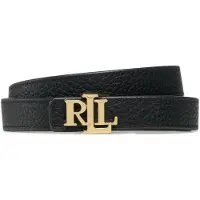 Ralph Lauren Cintura reversibile Vera Pelle 90 cm nero
