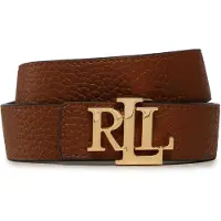 Lauren Accesorios per donna. 412912039002 Cintura reversibile in pelle marrone (S), Casual