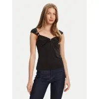 Guess Marciano GUESS Selena Cap Sleeve To Jet Black A996 Taglia: S | Magliette intime Outlet | Donna | Nero
