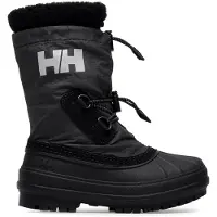 Helly Hansen unisex per bambino. 11646 Stivali Varanger Insulated nero (23), Basso, Stringhe, Casual, All'aperto, Poliestere riciclato, moda