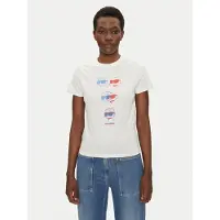 Karl Lagerfeld Ikon Colour Fitted T-shirt Cannoli Cream Taglia: S | Maglie Sportivi Outlet | Donna | Bianco