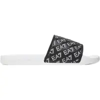 EA7 unisex. 7X000109_AF15125 Infradito nere con logo All Over (42), Nero, Basso, Nessuno, Casual, Beachwear