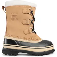 Sorel - Doposci caldi e impermeabili - Youth Caribou Wp Buff - Taglia 3 US - Marrone