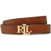 Ralph Lauren per donna. 412912038002 Cintura reversibile in pelle marrone con logo (M), Casual