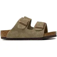 Birkenstock Kid's Arizona Suede Leather Sandali Bambini (26 - Narrow, marrone/beige)