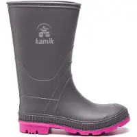 Kamik Kid's Stomp Stivali di gomma Bambini (32, grigio)