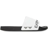 EA7 unisex. 7X000110_AF15128 Ciabatte Tape Slide nero e bianco (41), Basso, Nessuno, Beachwear, PVC