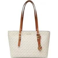 Michael Kors per donna. 30T5GQNT2B Borsa tote con monogramma beige (OSFA), Casual, PVC