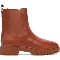 Ralph Lauren per donna. 802974476001 Stivaletti in pelle Allyson marrone (38), Basso, Nessuno, Casual