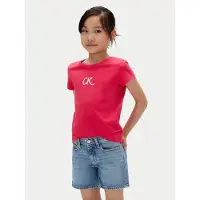 Calvin Klein Jeans Maglietta A Maniche Corte Glitter Slim Fit