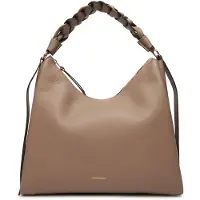 Coccinelle Boheme Borsa a spalla Vera Pelle 34 cm grigio