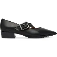 Hispanitas per donna. HI254196 Scarpe in pelle nera Torino (39), Nero, 3 a 5cm, Fibbia, Casual, Da sera, Classico