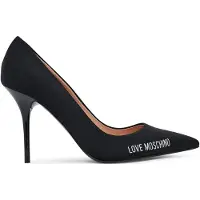 Moschino Rubber Logo Neoprene Pumps Black Taglia: 41 | Tacchi Alti Outlet | Donna | Nero