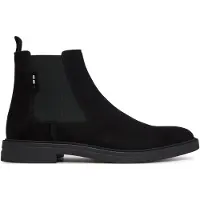 BOSS per uomo. 50552528 Stivaletti Calev in pelle nera (40), Nero, Basso, Nessuno, Casual