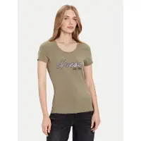 Guess Marciano GUESS Ss Logo Hot Fix Tee Lichen Leaf Green Taglia: XL | Maglie Sportivi Outlet | Donna | Verde