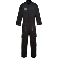 Portwest TX15 Texo Kontrast Tuta nera Gr. S