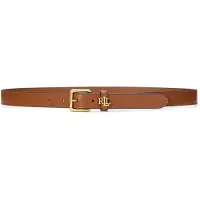 Ralph Lauren per donna. 412968763002 Cintura stretta in pelle con logo marrone (XL), Casual