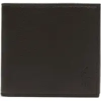 Ralph Lauren unisex. 405914235001 Portafoglio in pelle martellata marrone (OSFA), Casual, Classico