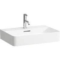 Laufen VAL lavabo, encastré, 1 trou de robinet, avec trop-plein, 600x420mm, H8102834001041, H8102834001041