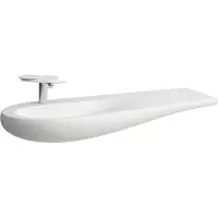 Laufen Alessi one Lavabo, encastré, 1 trou pour robinet, avec trop-plein, tablette à droite, 1200x500, H8149737571041, H8149737571041