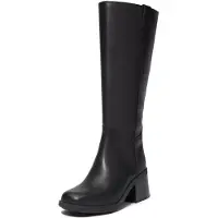 Timberland per donna. TB0A43M8W021 Stivali alti Bellevaux in pelle nera (41.5 W), Nero, Basso, Cerniera, Casual