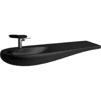 Laufen Alessi one Lavabo, encastré, 1 trou pour robinet, avec trop-plein, tablette à droite, 1200x500, H8149737161041, H8149737161041
