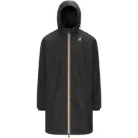 K-way - Giacca antivento lunga impermeabile e compatta - Le Vrai 4.0 Eiffel East Warm Black Pure per Uomo in Pelle - Taglia XL - Nero