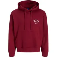 Jack & jones Felpa Con Cappuccio Stampa Sul Retro