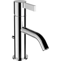 Laufen Kartell Mitigeur monocommande de lavabo, bec fixe, avec robinet de vidange, saillie 115 mm, H3113310041011, H3113310041011