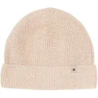 Huttelihut Kid's Beanie Wool Knit Berretto Bambini (48 cm - 0-12 Months, beige)