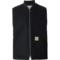 Carhartt WIP - Giacca senza maniche - Classic Vest Black Rigid per Uomo in Cotone - Taglia M - Nero