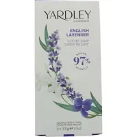 Yardley Set Trio, Lavanda Inglese, Saponetta, Per Viso E Corpo, 3 pz, 100 g