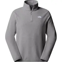 The North Face Glacier Fleece 1/4 Zip Jacket Pullover in pile Uomo (XXL, grigio)