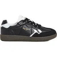 Pepe Jeans per ragazzo. PBS000001 Sneakers nere Ball One (37), Nero, Basso, Stringhe, Casual, moda per bambini
