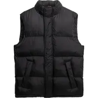 Superdry per uomo. M5012246A Gilet imbottito Black Tech (L), Nero, Casual, Nylon
