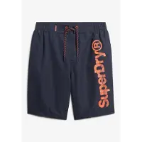 Superdry per uomo. M3010224A Costume da bagno Classic blu marino (S), Beachwear, Poliestere, Navy