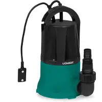 Vonroc Pompa sommersa 400W - 6000 l/h – Ad aspirazione piatta | Acqua pulita