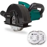 Vonroc Scanalatrice da muro 1700W - 150mm | Include 4 dischi diamantati e borsa degli attrezzi