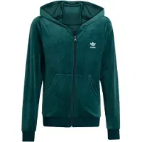 Adidas Originals Velour Zip Hoodie Aurora Ivy Taglia: 152 | Abbigliamento Sportivo Outlet | Unisex