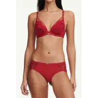 Chantelle Co Bra Tshirt Plunge Passion Red/aubergine Taglia: B85 | Reggiseni Outlet | Donna | Rosso