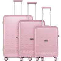 Epic Spin 4 ruote Set di valigie 3 pezzi rosa
