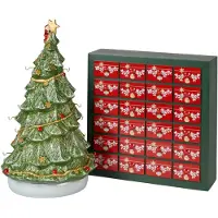 Villeroy & Boch Calendario dell'Avvento , collezione "Christmas Toys", albero di Natale 3D, dimensioni 25 x 32 x 43 cm, codice prodotto 1486029598, codice EAN 4003686357853