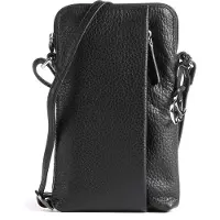 Mywalit Custodia per cellulare Vera Pelle 12 cm nero